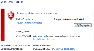 Windows Update Error