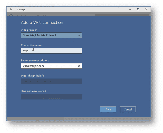 sonicwall netextender windows remote access service error