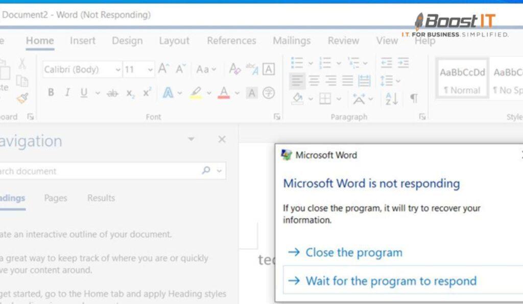 Microsoft Word Not Responding On Windows 10 Or Mac